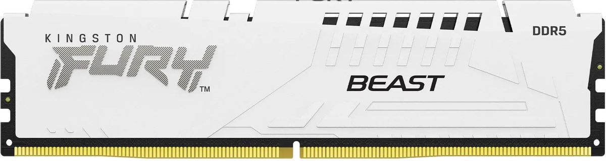 

Память DDR5 DIMM 16Gb, 6800MHz, CL34, 1.4V, Kingston FURY Beast White (KF568C34BW-16) Retail, KF568C34BW-16