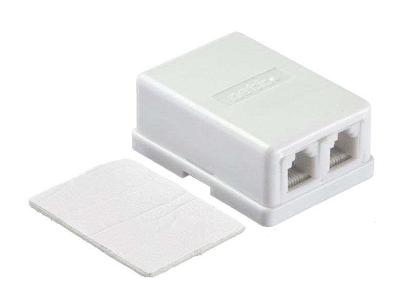 

Розетка RJ-11 открытый монтаж, белый, Netko (LX-204 2w)