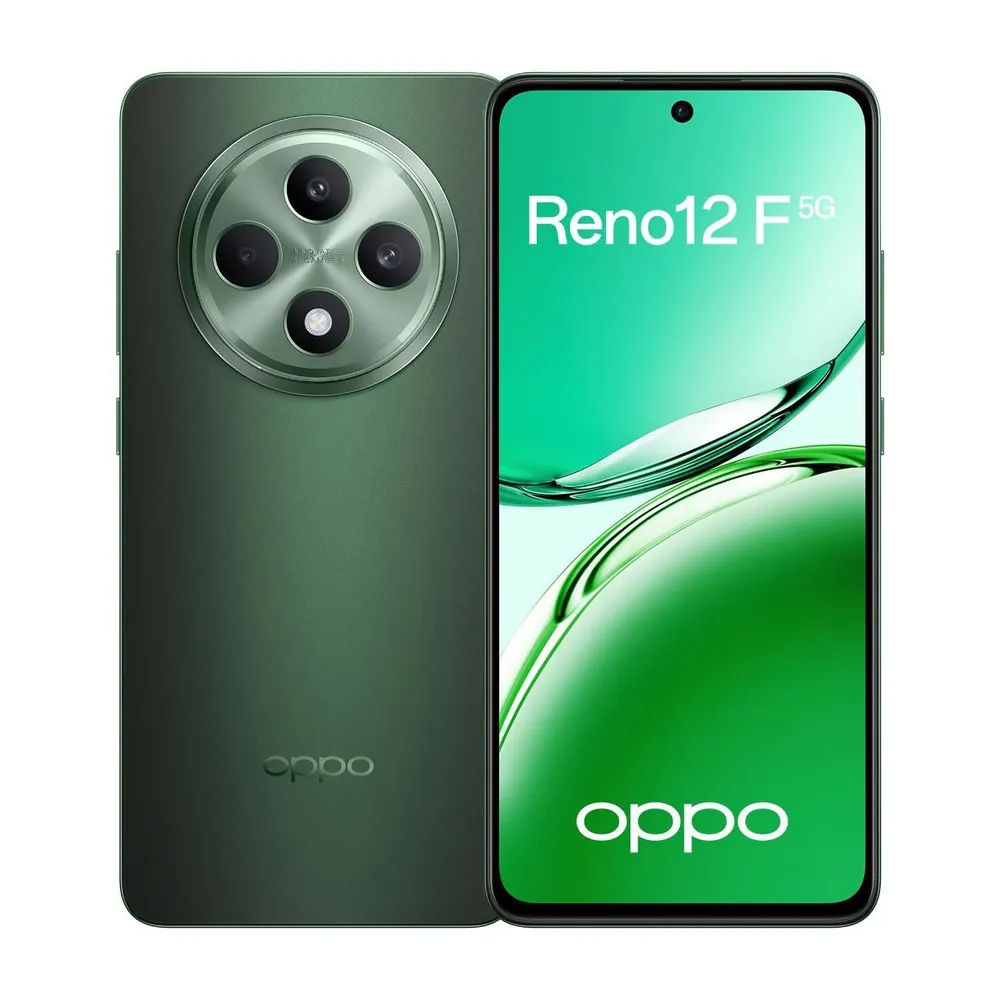 

Смартфон OPPO Reno12 F 5G, 6.67" 2400x1080 AMOLED, MediaTek Dimensity 6300, 8Gb RAM, 512Gb, 3G/4G/5G, Wi-Fi, BT, 3xCam, 2-Sim, 5000 мА⋅ч, USB Type-C, Android 14, зеленый (OPP-2687.8-512.GN), Reno12 F 5G