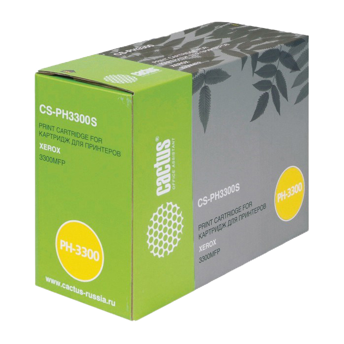 

Картридж лазерный Cactus CS-PH3300S (106R01411), черный, 4000 страниц, совместимый, для Xerox Phaser 3300MFP