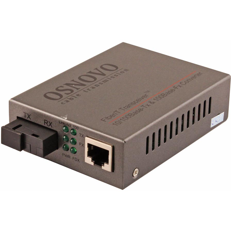 

Медиаконвертер OSNOVO OMC-100-11S5b, RJ-45x100 Мбит/с, SCx100 Мбит/с, SM, одинарный, Tx:1550, Rx:1310, 20 км, (OMC-100-11S5b), OMC-100-11S5b
