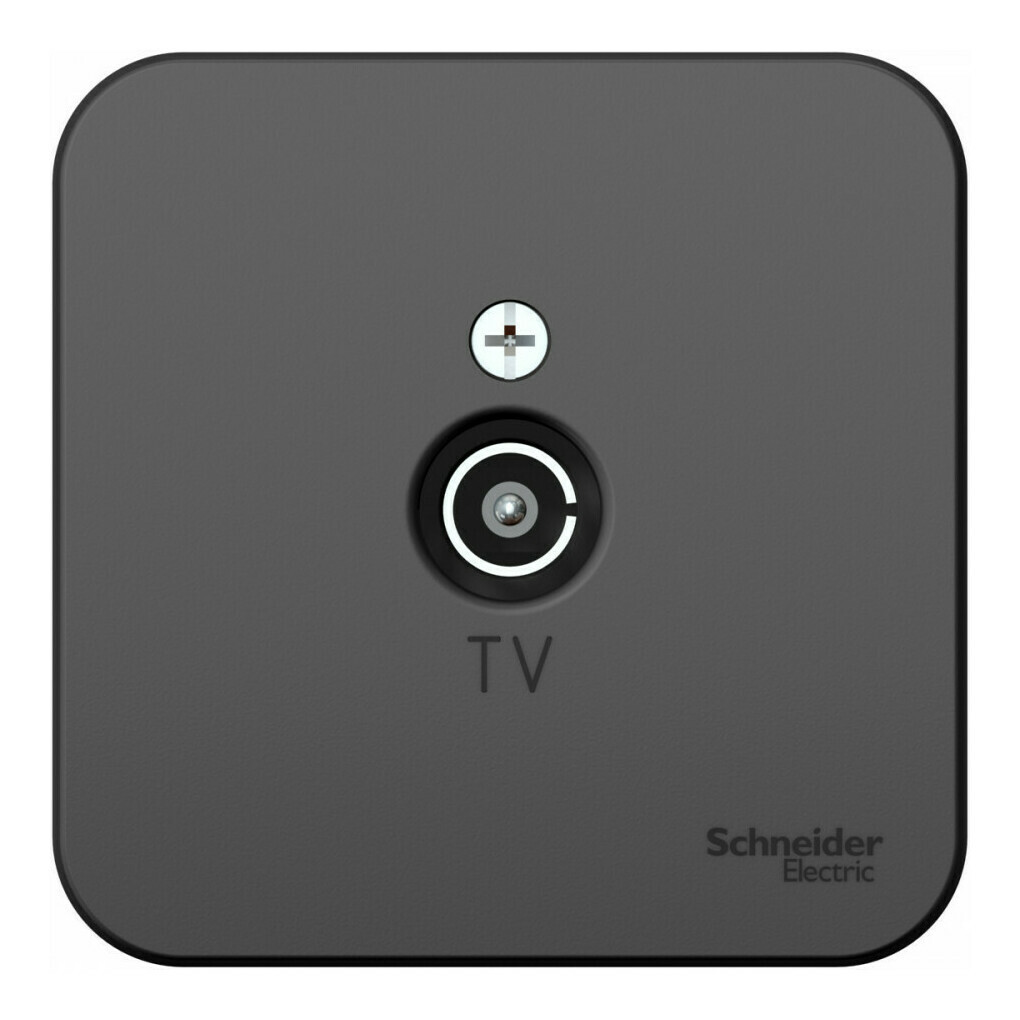 Розетка TV Systeme Electric Blanca, антрацит