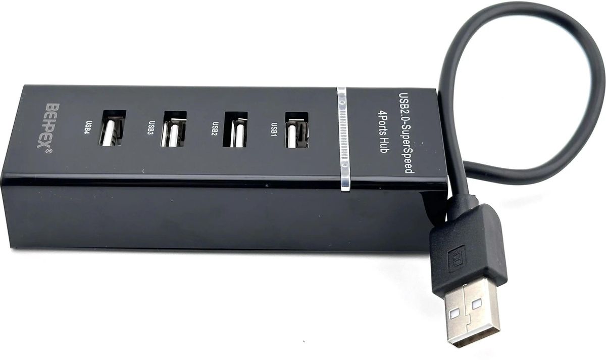 USB-концентратор Behpex BPH-920, 4xUSB 2.0, 4xUSB 3.0, черный (BPH-920)