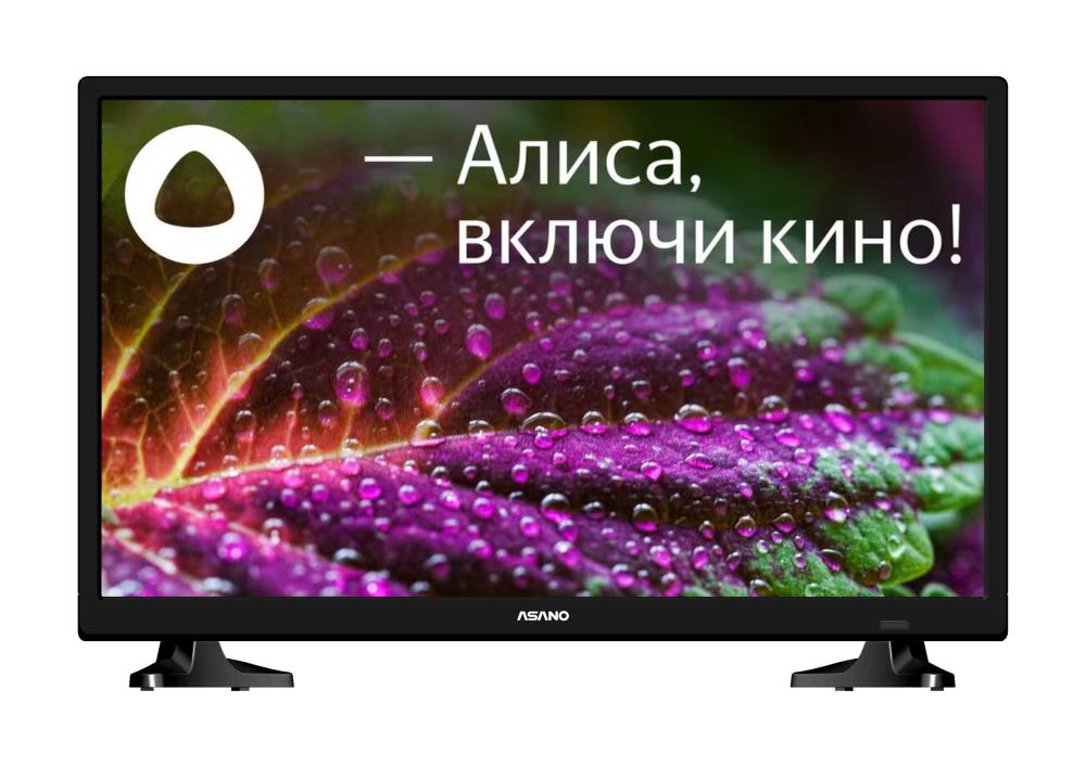 Телевизор 24" Asano 24LF8010T, 1920x1080, черный