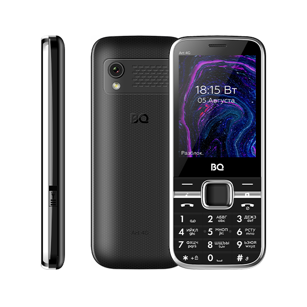 Мобильный телефон BQ 2800L Art 4G, 2.8" 320x240, 48Mb RAM, 256Mb, 3G/4G, BT, 1xCam, 2-Sim, 1800 мА⋅ч, USB Type-C, черный б/у, следы использования, мелкие царапины