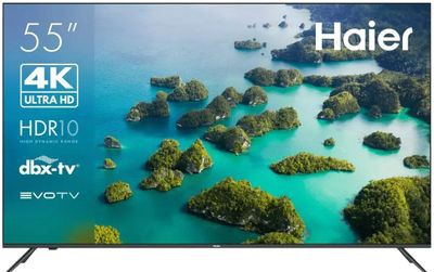 

Телевизор 55" Haier Smart TV S2, 3840x2160, DVB-T /T2 /C, HDMIx4, USBx2, WiFi, Smart TV, черный (DH1VMGD02RU), Smart TV S2