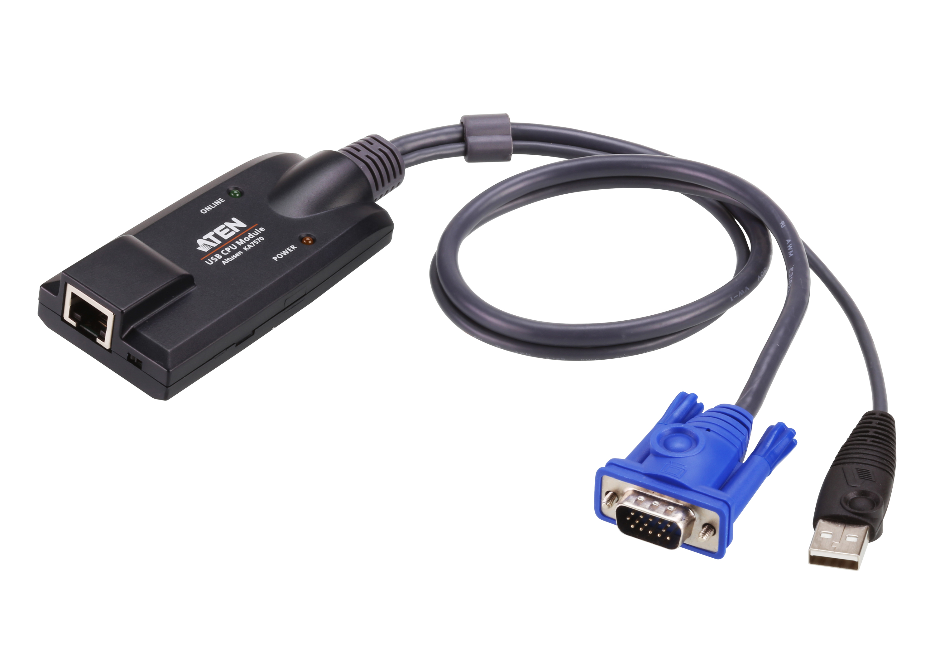 Адаптер KVM (КВМ) ATEN KA7570, VGA, USB (AM) (KA7570-AX)