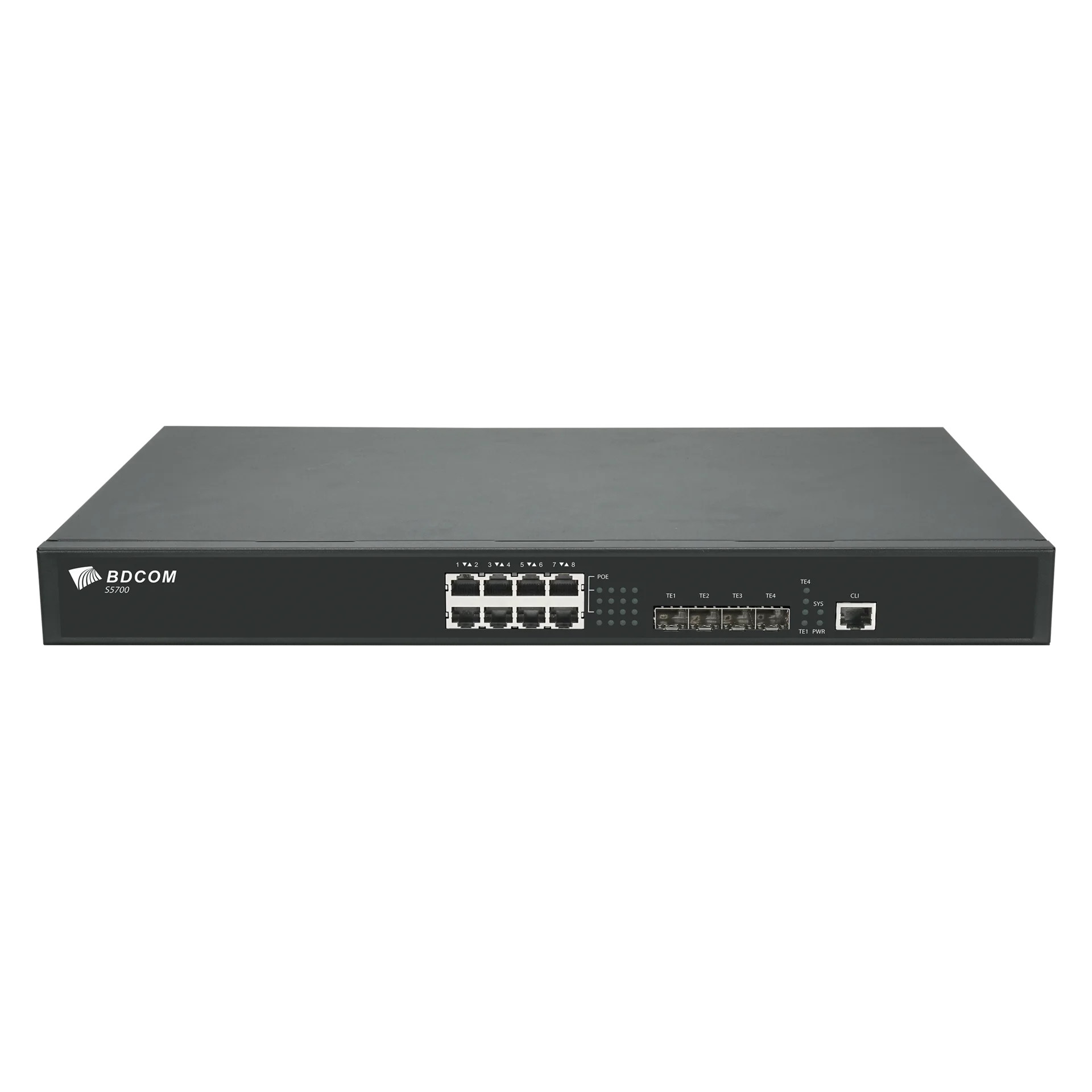 

Коммутатор BDCom S5700-8EP4X, управляемый, кол-во портов: 8x2.5 Гбит/с, кол-во SFP/uplink: SFP+ 4x10 Гбит/с, установка в стойку, PoE: 8x30 Вт (макс. 370 Вт) (S5700-8EP4X), S5700-8EP4X