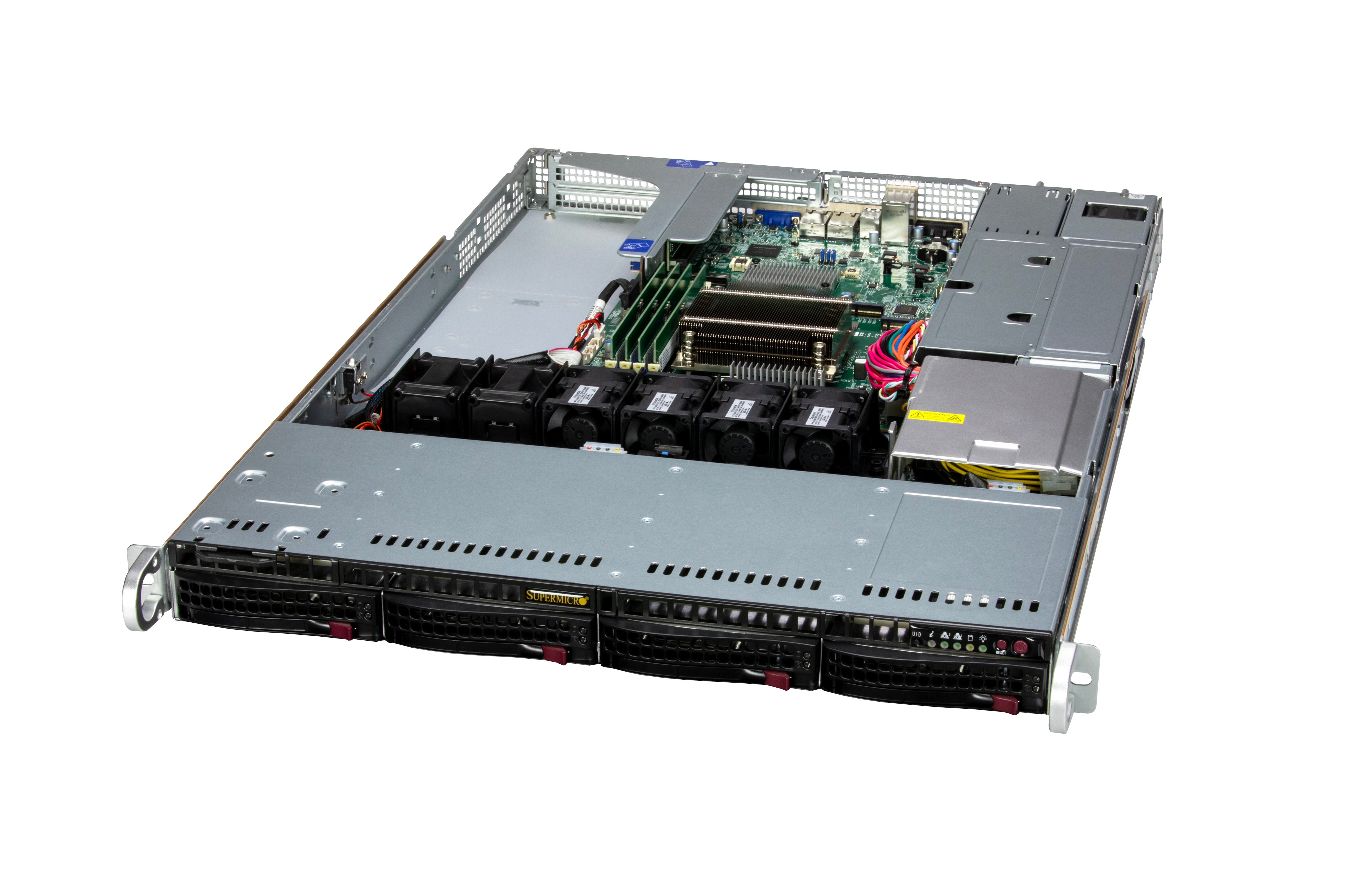 

Сервер Supermicro 511R-W, 1xIntel Xeon E-2456, 1x32Gb RAM, 1x480Gb SATA SSD, 4x3.5" HS, noDVD, 2xGLAN, IPMI, 2x600 Вт (up2), 1U (SYS-511R-W.), 511R-W