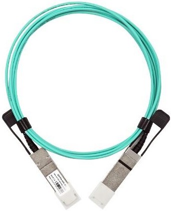 Кабель AOC (Active Optical Cable) LR-Link LRAOC-QSFP28-3M, QSFP28-QSFP28, 100 Гбит/с, 3 м, бирюзовый (LRAOC-QSFP28-3M)