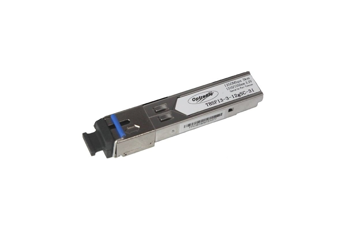 

Модуль SFP TFortis -, 3 км, SC, Tx:1310 нм, Rx:1550 нм, 1.25 Гбит/с, SM, WDM (TBSF-13-3-12gSC-3i1310), -