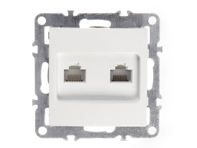 

Розетка RJ-45 скрытый монтаж категория 5e, IP20, белый, Netko Optima Electric (55700)