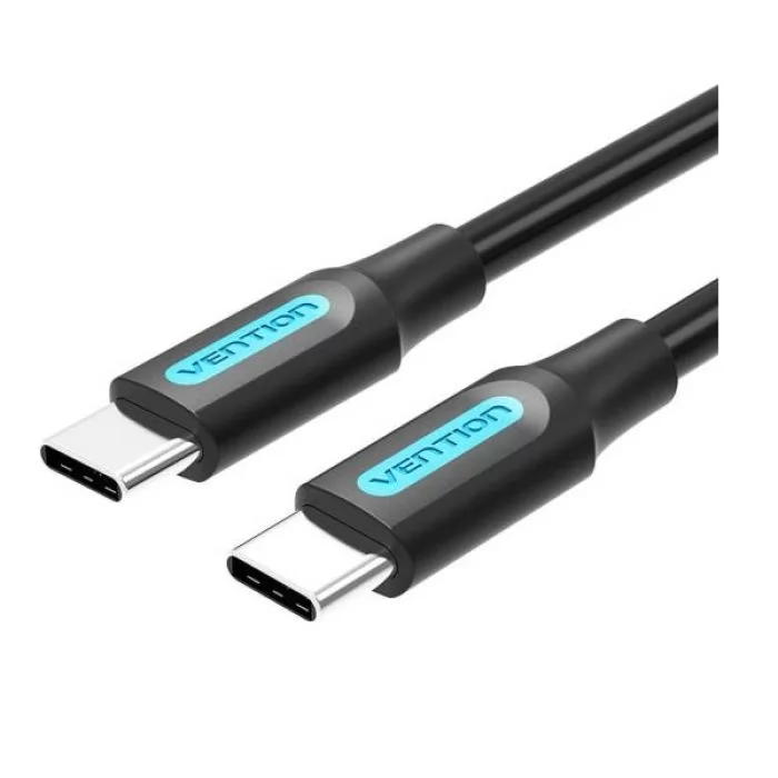 

Кабель USB Type-C-USB Type-C, быстрая зарядка, 3А, 60 Вт, 1.5 м, черный, Vention (COSBG)