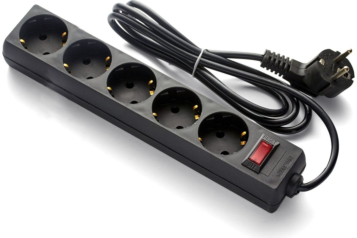 Удлинитель ExeGate EC-5-5B 5-розеток, 5 м