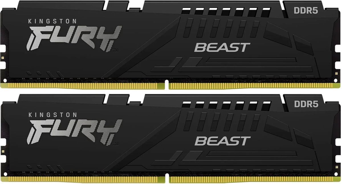 

Комплект памяти DDR5 DIMM 32Gb (2x16Gb), 6800MHz, CL34, 1.4V, Kingston FURY Beast (KF568C34BBK2-32) Retail, KF568C34BBK2-32