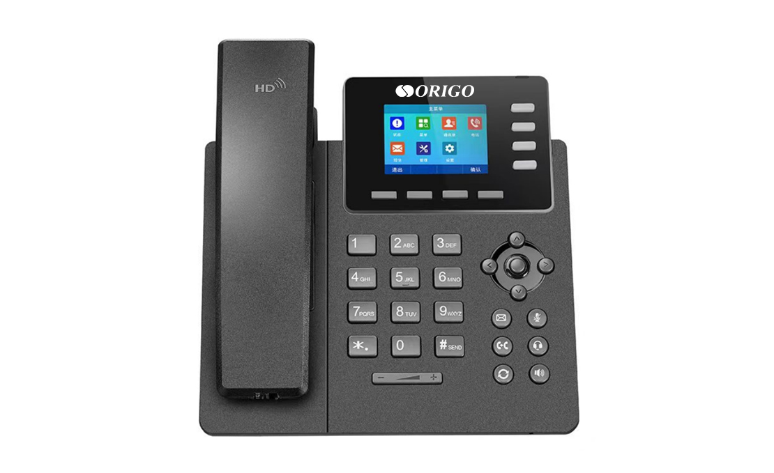 

VoIP-телефон Origo OPH150, 5 линий, 4 SIP-аккаунта, цветной дисплей, PoE, черный (OPH150/A1A), OPH150