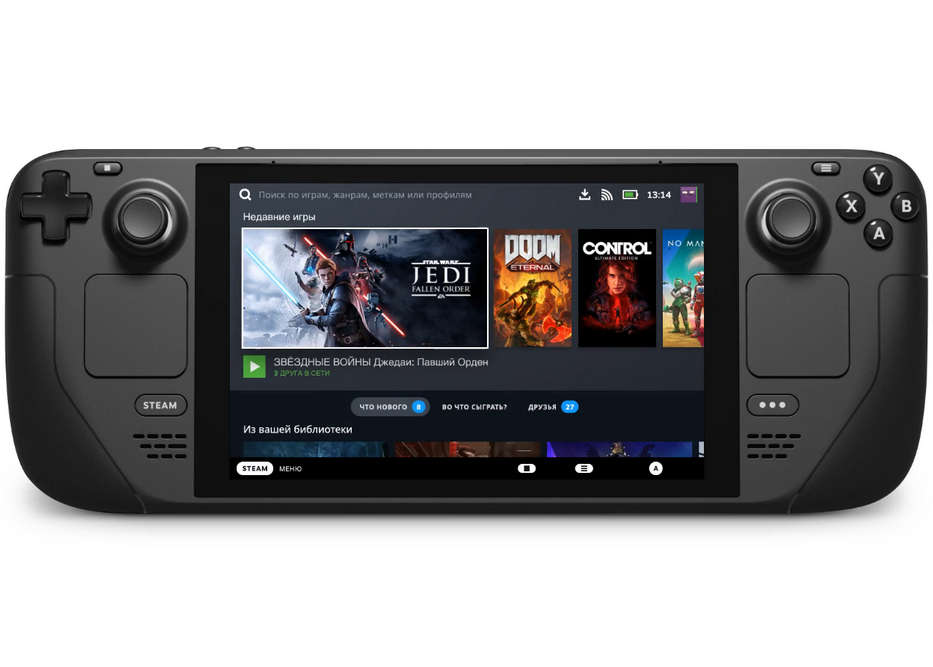 

Игровая приставка Valve Steam Deck 512Gb, черный + требуется адаптер на евро-вилку (V004311-30), Steam Deck
