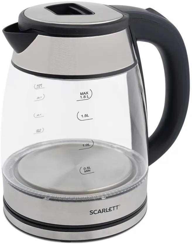 

Чайник электрический Scarlett SC-EK27G40 1.8л. 1.8 кВт, стекло, сталь (SC-EK27G40), SC-EK27G40