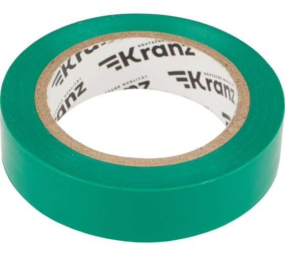 

Изолента ПВХ, 130 мкм/15 мм/10 м, зеленая, Kranz (KR-09-2003)