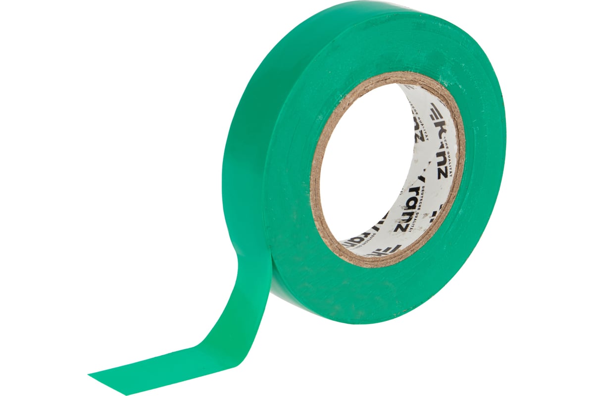 

Изолента ПВХ, 130 мкм/15 мм/25 м, зеленая, Kranz (KR-09-2103)