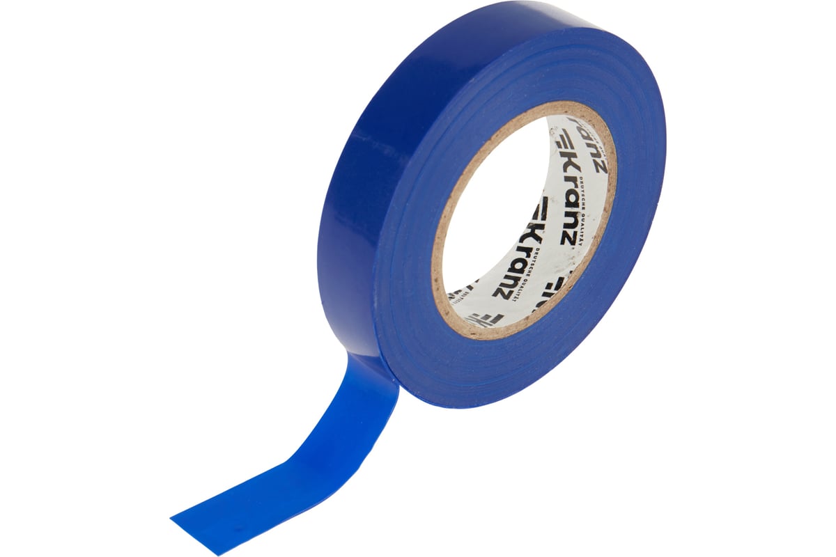 

Изолента ПВХ, 130 мкм/15 мм/25 м, синяя, Kranz (KR-09-2105)