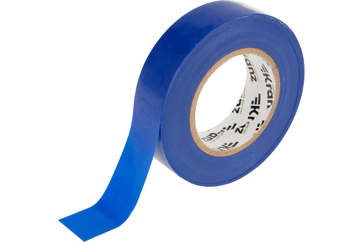 

Изолента ПВХ, 130 мкм/19 мм/25 м, синяя, Kranz (KR-09-2205)