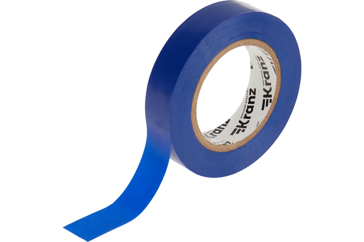 

Изолента ПВХ, 130 мкм/15 мм/20 м, синий, Kranz (KR-09-2605)