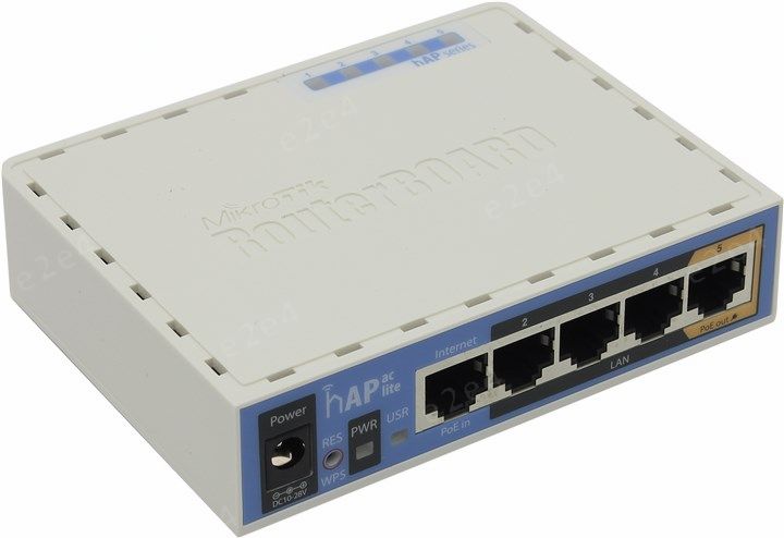 Wi-Fi роутер MikroTik hAP AC lite, 802.11a/b/g/n/ac, 2.4 / 5 ГГц, до 493 Мбит/с, LAN 5x100 Мбит/с, WAN 1x100 Мбит/с, внутренних антенн: 1x1.5дБи, 1xUSB 2.0 (RB952Ui-5ac2nD) б/у, отказ от покупки, следы эксплуатации, комплект полный