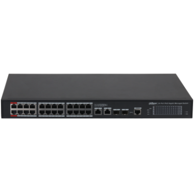 

Коммутатор Dahua CS4228-24GT-240, управляемый, кол-во портов: 24x1 Гбит/с SFP 2x1, кол-во SFP/uplink: RJ-45 2x1 Гбит/с, установка в стойку, PoE: 24x90 Вт (макс. 420 Вт) (DH-CS4228-24GT-240), CS4228-24GT-240