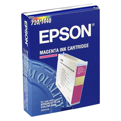 

Картридж струйный Epson S020126 (C13S020126), пурпурный, оригинальный, объем 110мл, для Epson Stylus 3000, S020126