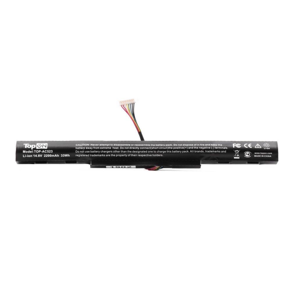 

Аккумуляторная батарея TopON TOP-AC523 для Acer, 14.8V, 2.2 А·ч, 33Wh, черный (TOP-AC523), TOP-AC523