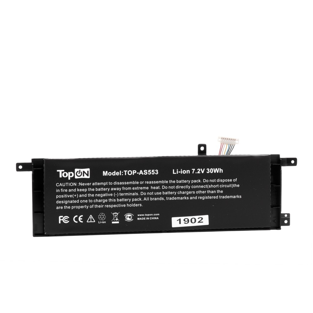 

Аккумуляторная батарея TopON TOP-AS553 для Asus, 7.2V, 4.17 А·ч, 30Wh, черный (TOP-AS553), TOP-AS553