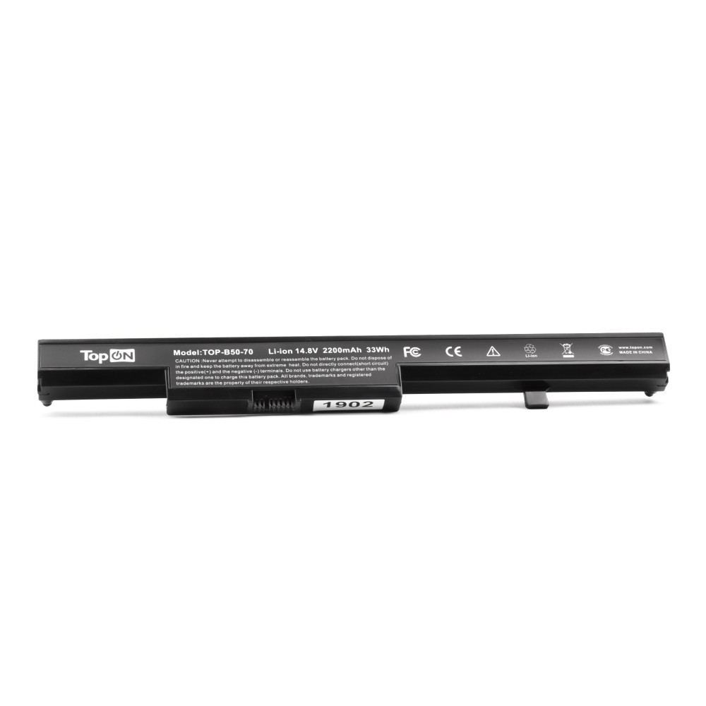 

Аккумуляторная батарея TopON TOP-B50-70 для Lenovo, 14.4V, 2.2 А·ч, 33Wh, черный (TOP-B50-70), TOP-B50-70