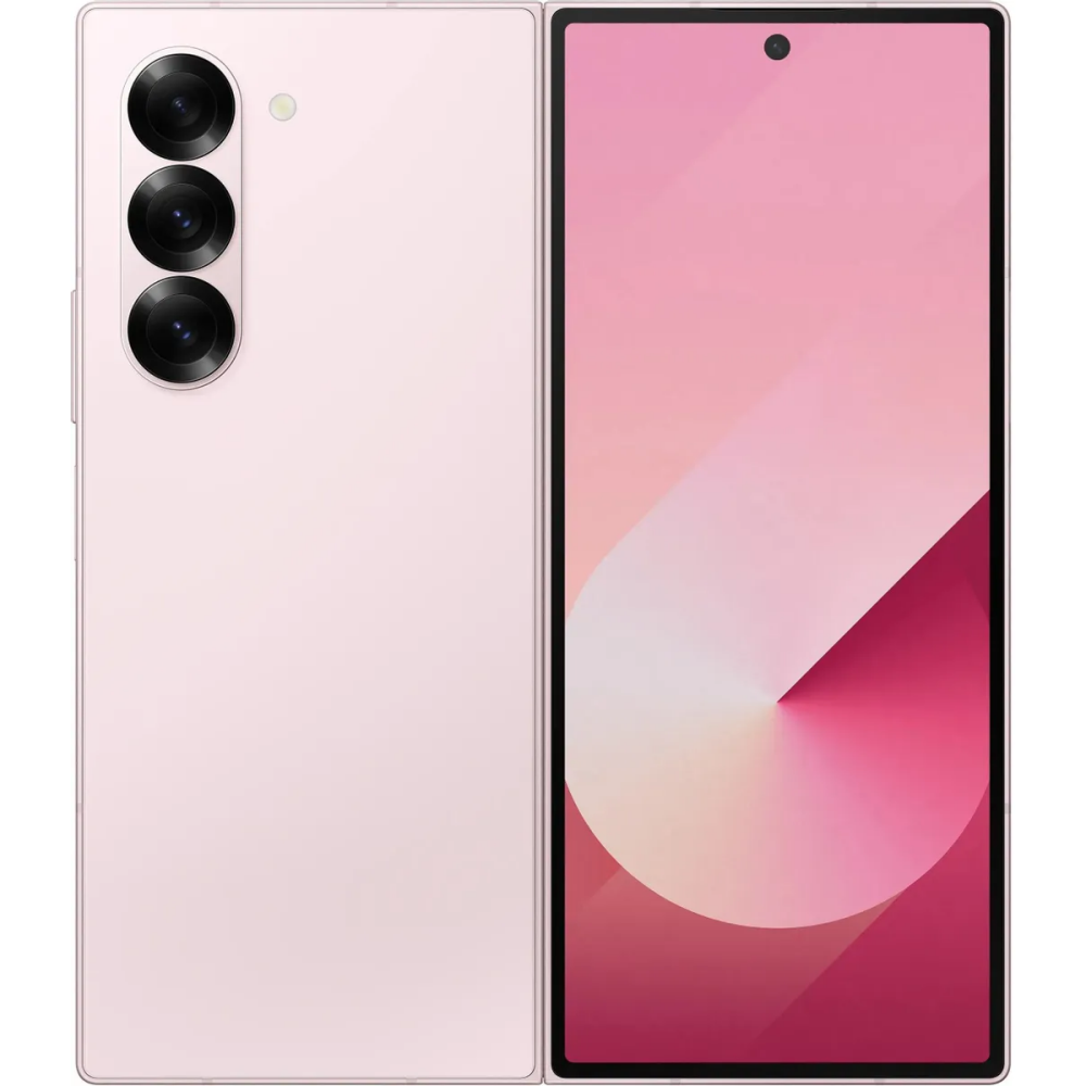 

Смартфон Samsung Galaxy Z Fold 6, 7.6" 2160x1856 Dynamic AMOLED 2X, Qualcomm Snapdragon 8 Gen 3, 12Gb RAM, 512Gb, 3G/4G/5G, NFC, Wi-Fi, BT, 3xCam, 2-Sim, 4400 мА⋅ч, USB Type-C, Android 14, розовый (SM-F956BLICCAU), Galaxy Z Fold 6