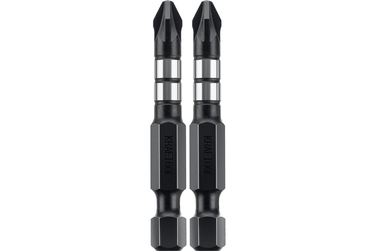 

Бита односторонняя Kraftool Impact Pro PZ2, 50 мм, 1/4 (тип Е), магнитная, ударная, 2 шт. (26193-2-50-S2)