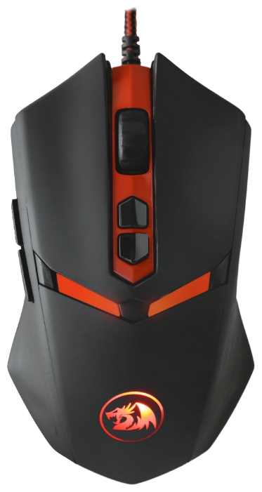 

Мышь Defender Redragon Nemeanlion, 3000dpi, оптическая светодиодная, USB, черный (70437), Nemeanlion Black-Red USB