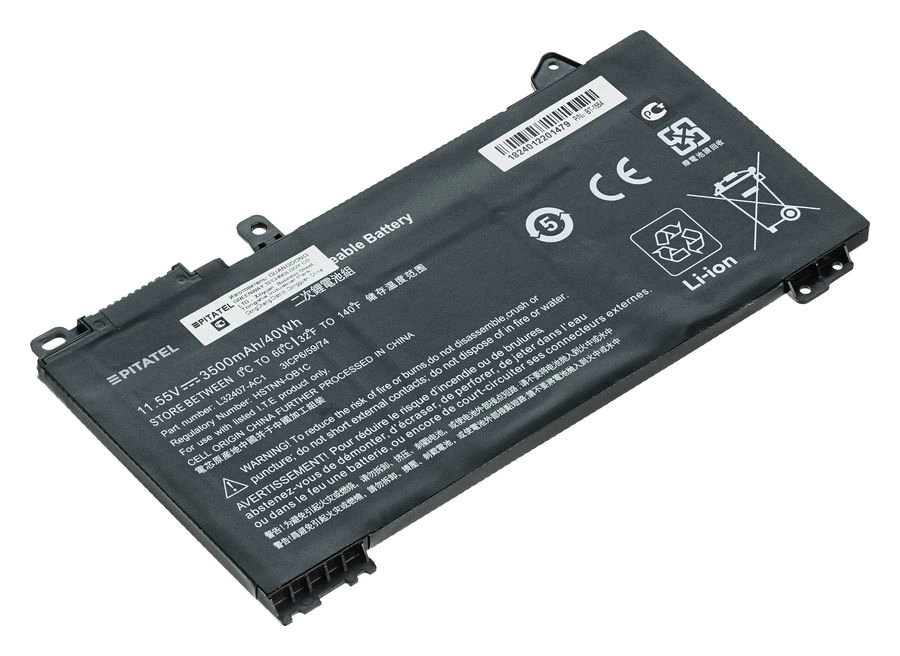 Аккумуляторная батарея Pitatel BT-1554 для HP, 11.6V, 3.8 А·ч, черный (BT-1554)