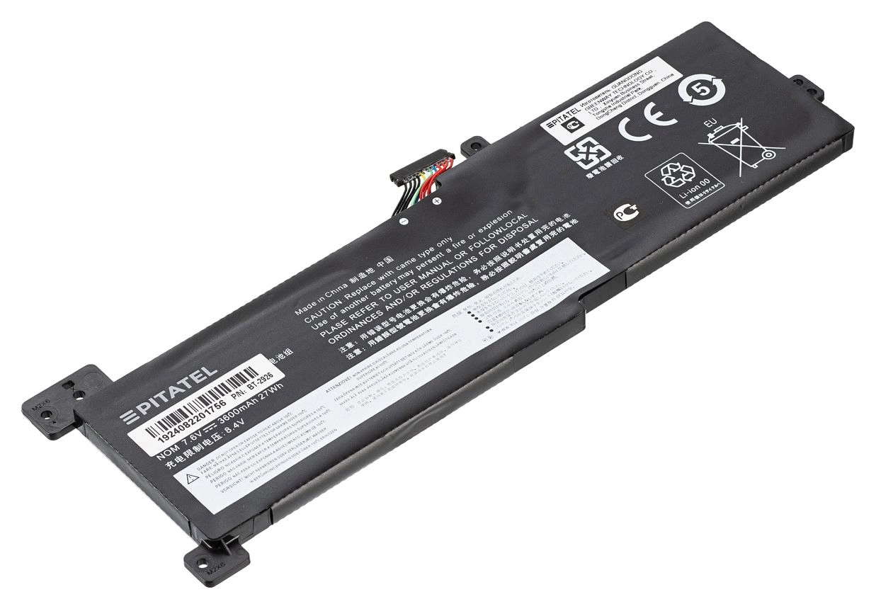 

Аккумуляторная батарея Pitatel BT-2926 для Lenovo, 7.5V, 4.6 А·ч, 27Wh, черный (BT-2926), BT-2926