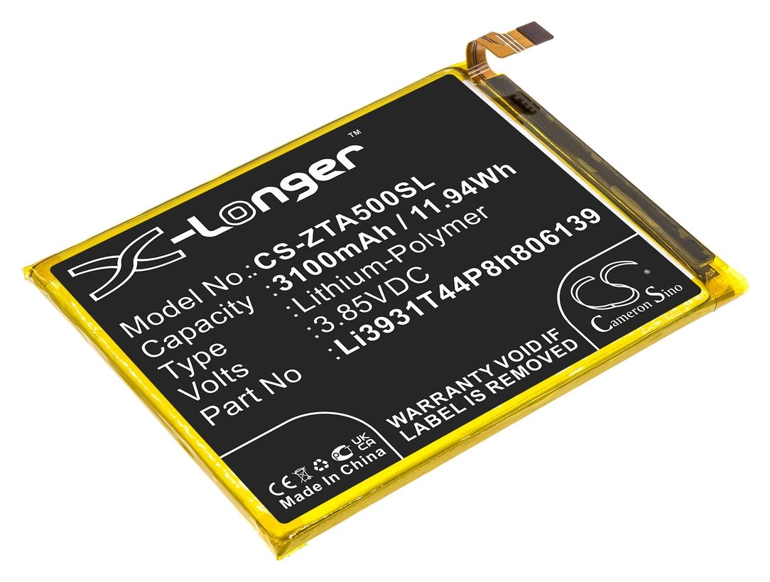 

Аккумулятор CameronSino CS-ZTA500SL/Z6201V для ZTE Blade A5 2020, Visible R2, Z5151V, Blade A7 Prim, 3.85V, 3.1 А·ч (CS-ZTA500SL), CS-ZTA500SL