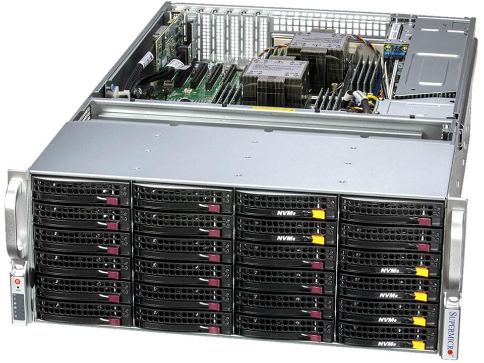 

Сервер Supermicro 641E-E1CR36H, 2xIntel Xeon Gold 6530 (up2), 4x96Gb RAM, noHDD + 1x480Gb M.2 NVMe SSD, 38x3.5" HS, AOC-S3908L-H8IR, noDVD, 2x10GLAN, IPMI, 2x1600 Вт (up2), 4U (SSG-641E-E1CR36H.), 641E-E1CR36H