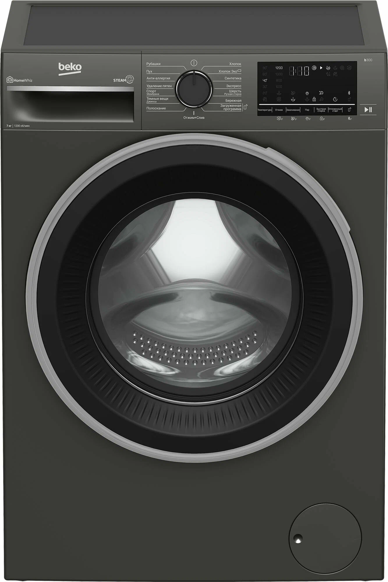 

Стиральная машина Beko b300 B3WFR572AB, 7 кг, 1200 об/мин, антрацит (7329910002), B3WFR572AB