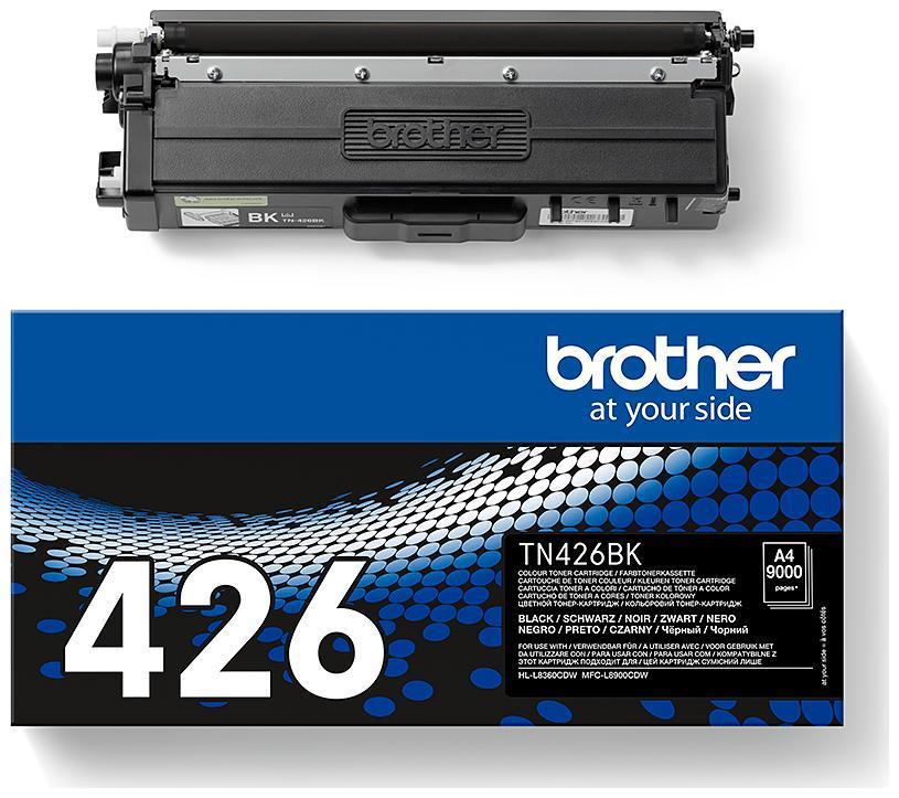 

Картридж лазерный Brother TN426BKP, черный, 9000 страниц, оригинальный для Brother MFC-L8900CDW/HL-L8360CDW
