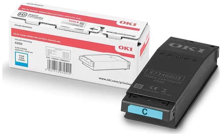 

Картридж лазерный OKI 09006127, голубой, 6000 страниц, оригинальный для OKI C650dn/C650