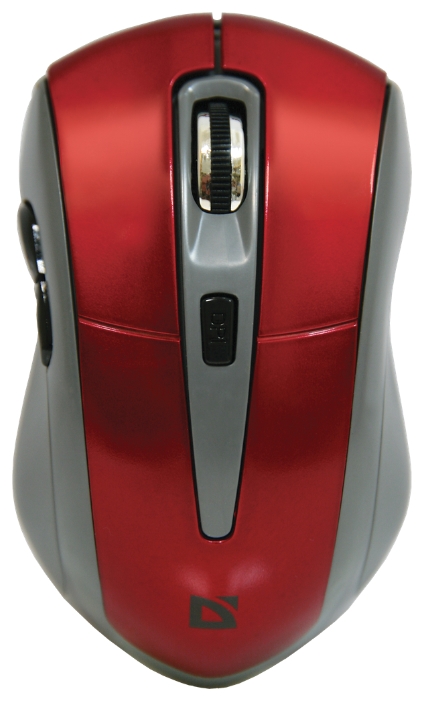 

Мышь беспроводная Defender MM-965, 1600dpi, оптическая светодиодная, USB, красный, MM-965