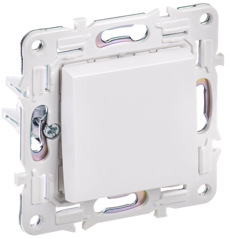 

Выключатель IEK SKANDY SK-V01W, 1кл., скрытый монтаж, механизм с накладкой без рамки, арктический белый (SK-V10-0-10-K01), SK-V01W