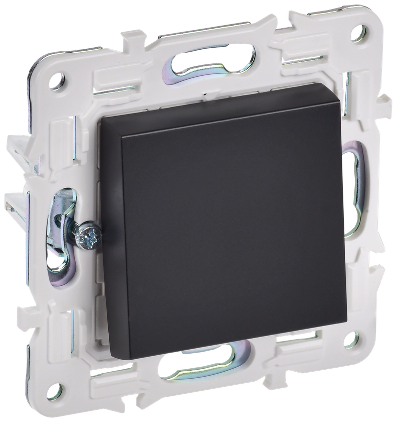 

Выключатель IEK SKANDY SK-V02Bl, 1кл., скрытый монтаж, механизм с накладкой без рамки, черный (SK-V12-0-10-K02), SK-V02Bl