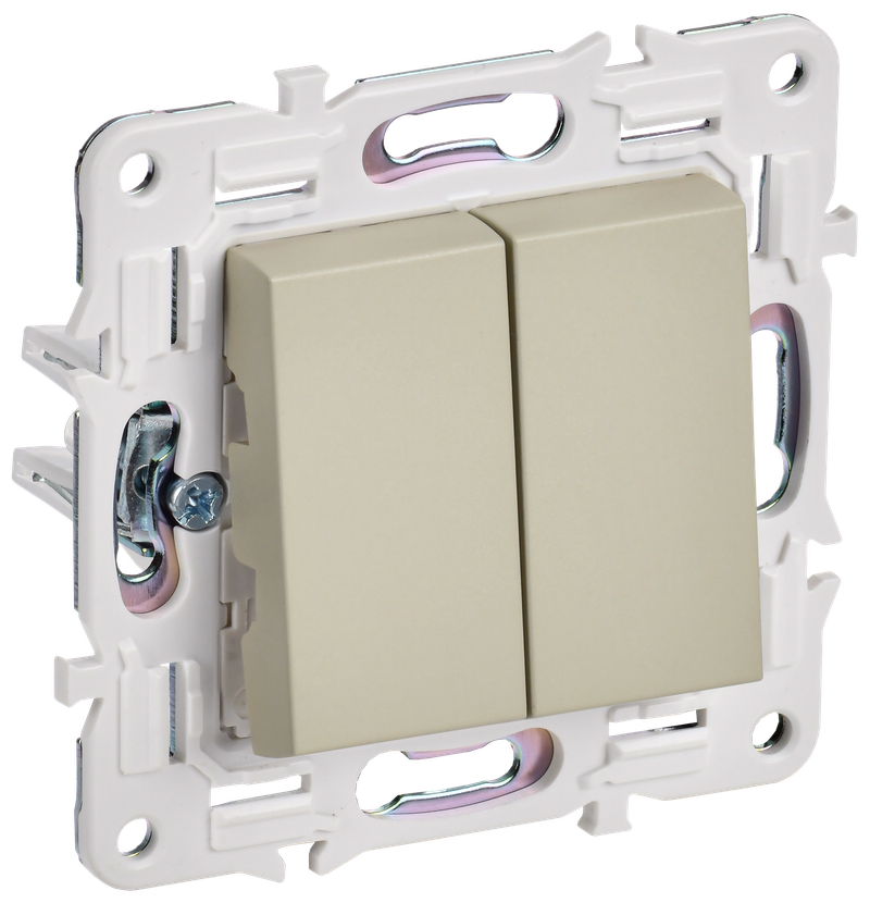 Выключатель IEK SKANDY SK-V04B, 2кл., бежевый