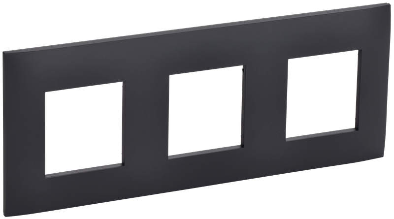 Рамка IEK SKANDY SK-F03G, 3-поста, графит