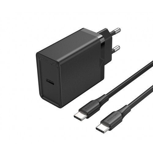 Сетевое зарядное устройство Vention FAH, PD 25 Вт, 3А, черный
