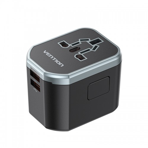 

Сетевое зарядное устройство Vention FJC 20 Вт, 2xUSB, USB type-C, Quick Charge, 3А, черный (FJCB0), FJC